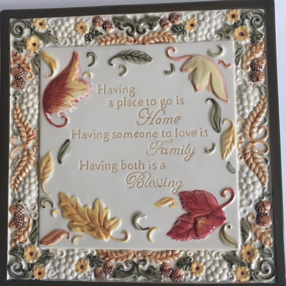 Home Decor Family Bessings Plaque 9 x 9